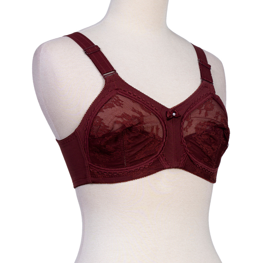 Dourine League Bra - Maroon 004