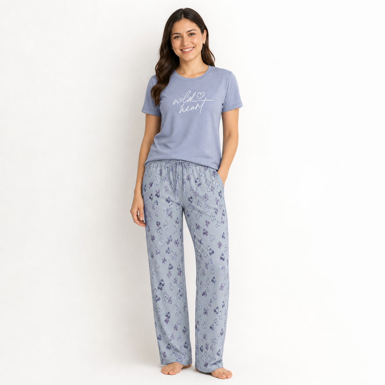 Belleza Crew Neck C/Jersey Pajama Set  0097 Multi