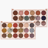 Miss Rose 12 color eyeshadow and 6 color glitter palette (12+6) MISS ROSE  