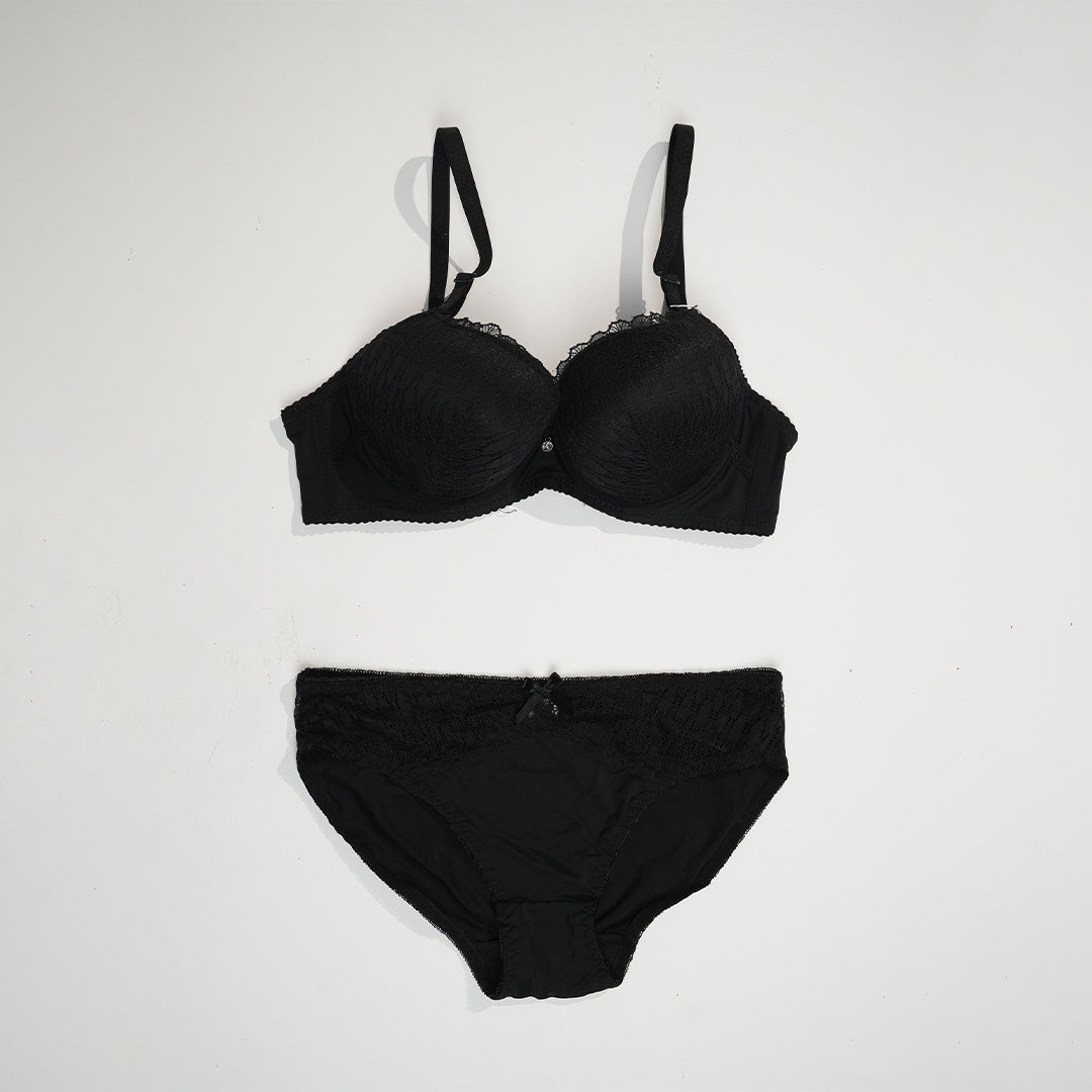 Push Up Wire Bra Set - 2324