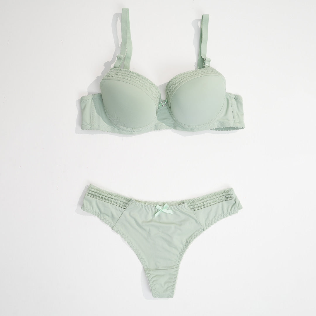 Push Up Cup Wire Bra Set - A3028