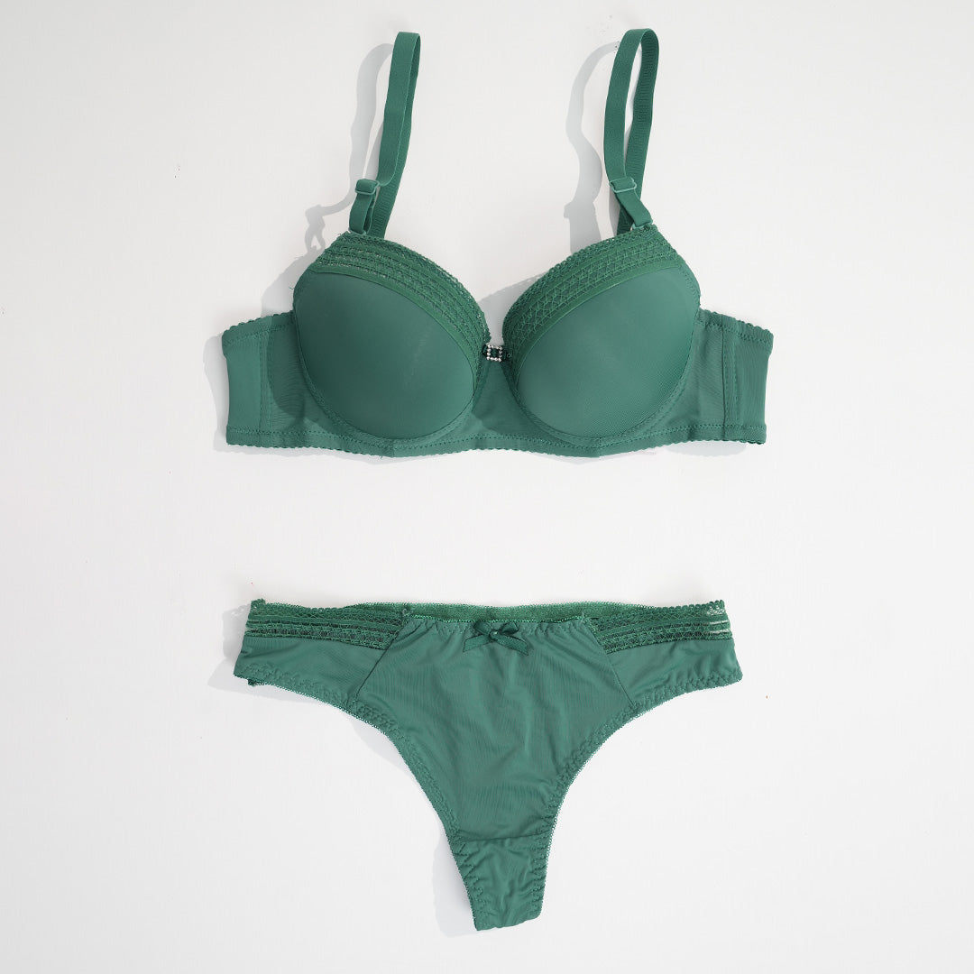 Push Up Cup Wire Bra Set - A3028