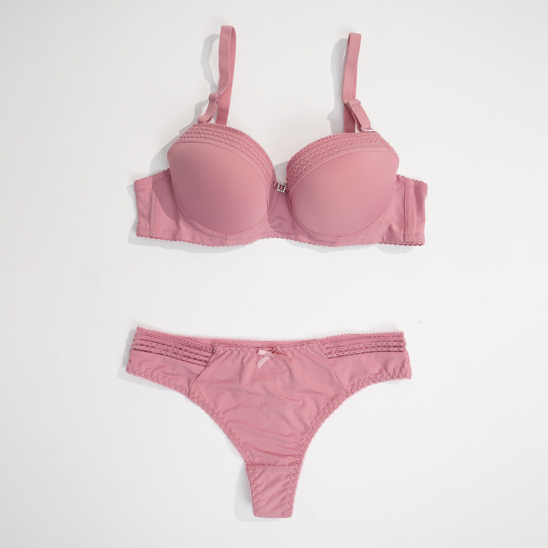 Push Up Cup Wire Bra Set - A3028