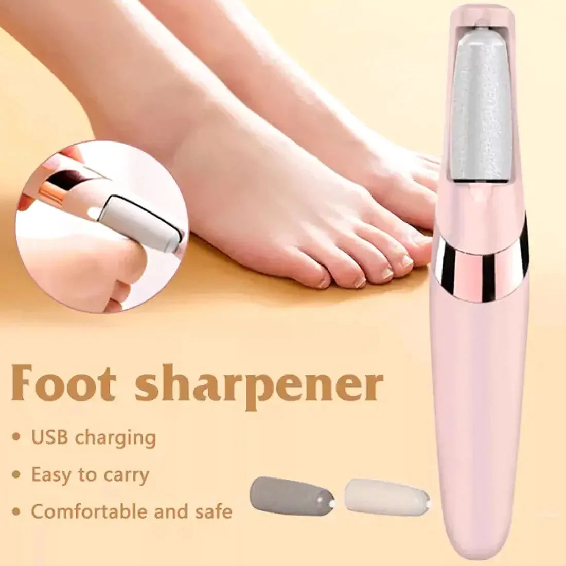 WEIMEI Rechargeable Electric Foot File Callus Remover for Wet & Dry Pedicure.
