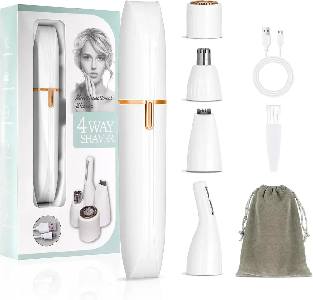 Rechargeable Multifunctional  4 way shaver  For Women's 4-in-1 Portable Electric Shaver