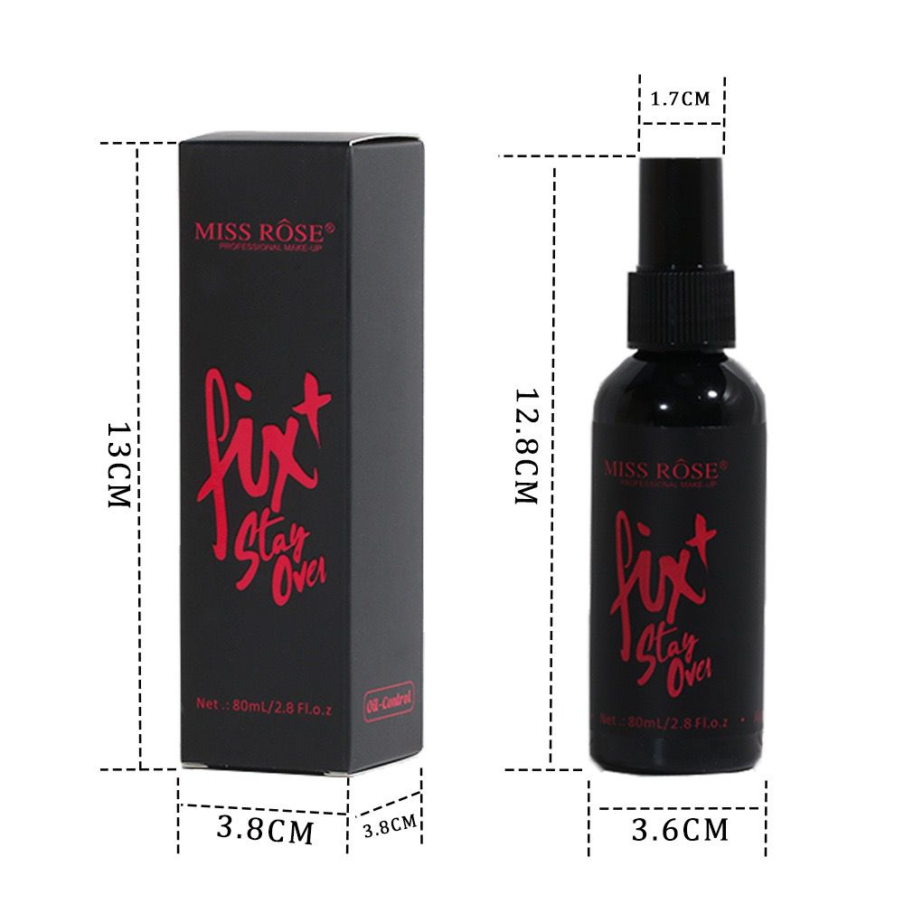 Miss Rose - Makeup Fixer Fast Forming Waterproof & Moisturizing Spray 80Ml
