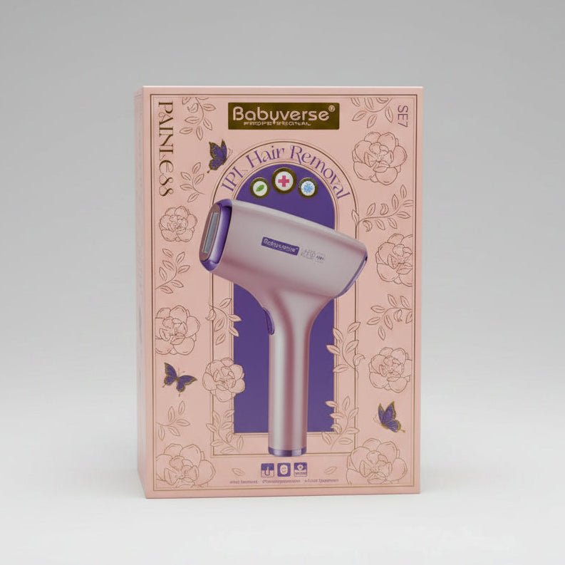 Babyverse Professional SE7 IPL Hair Removal Device – Painless Laser Hair Removal, Photorejuvenation & Acne Treatment