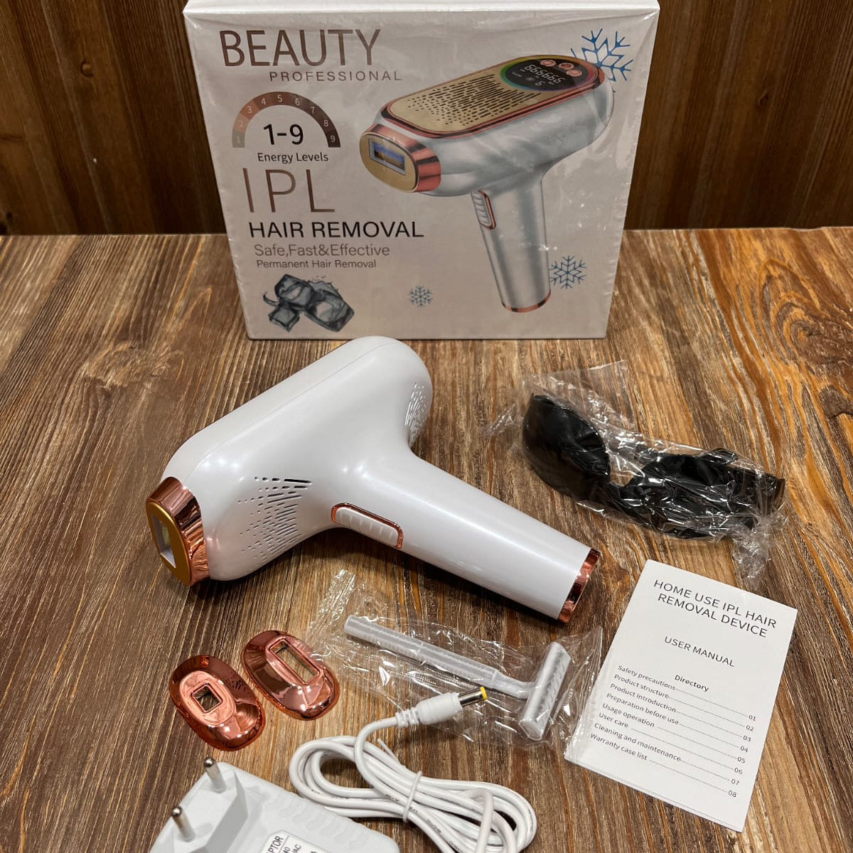BEAUTY Professional Laser Hair Remover Machine with LCD Digital Display & Max Laser Shots – Painless At-Home Hair Reduction System