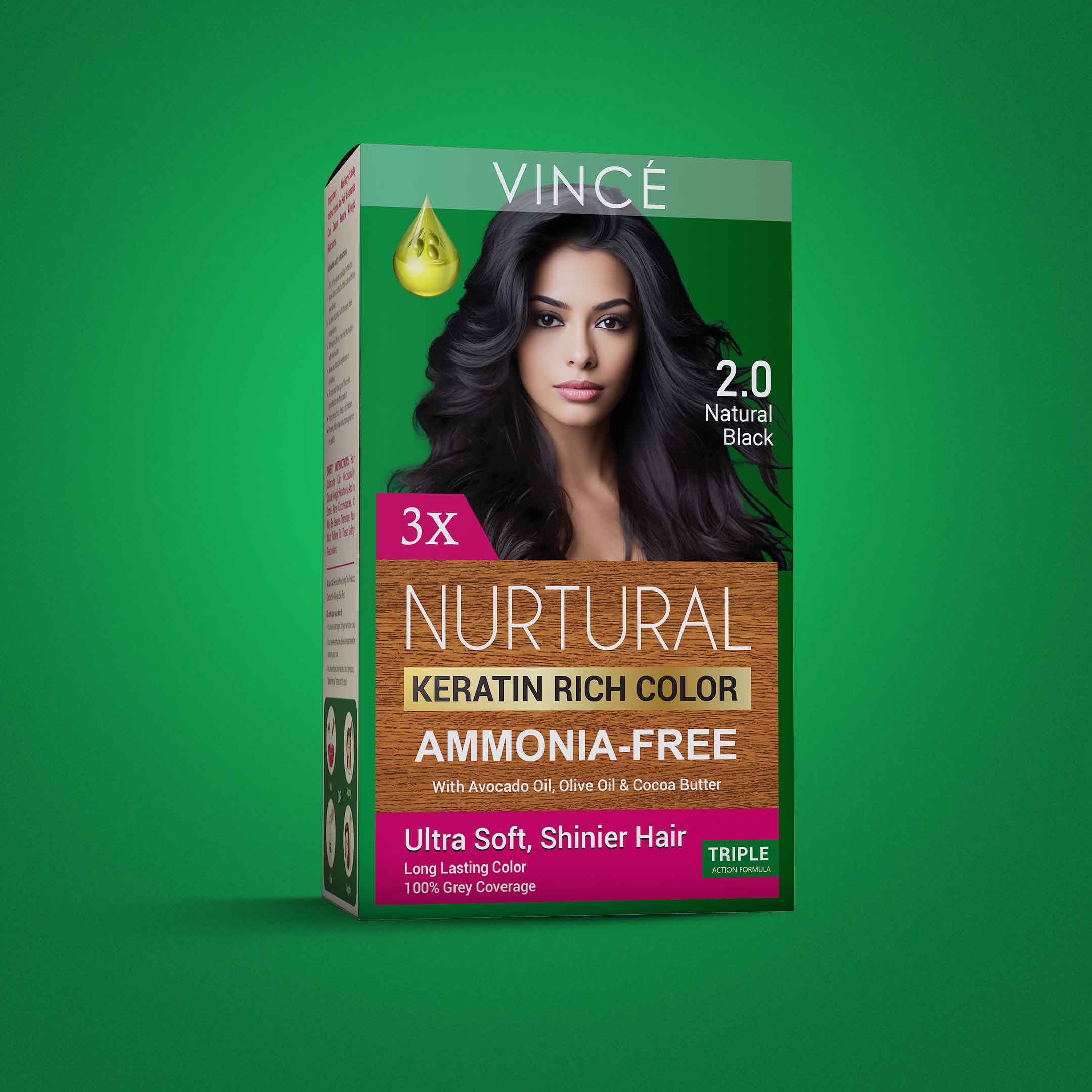 2.0 - Natural Black - Nurtural Women Hair Color