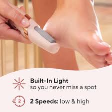 WEIMEI Rechargeable Electric Foot File Callus Remover for Wet & Dry Pedicure.