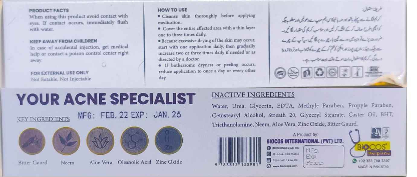 Biocos Anti Acne Cream