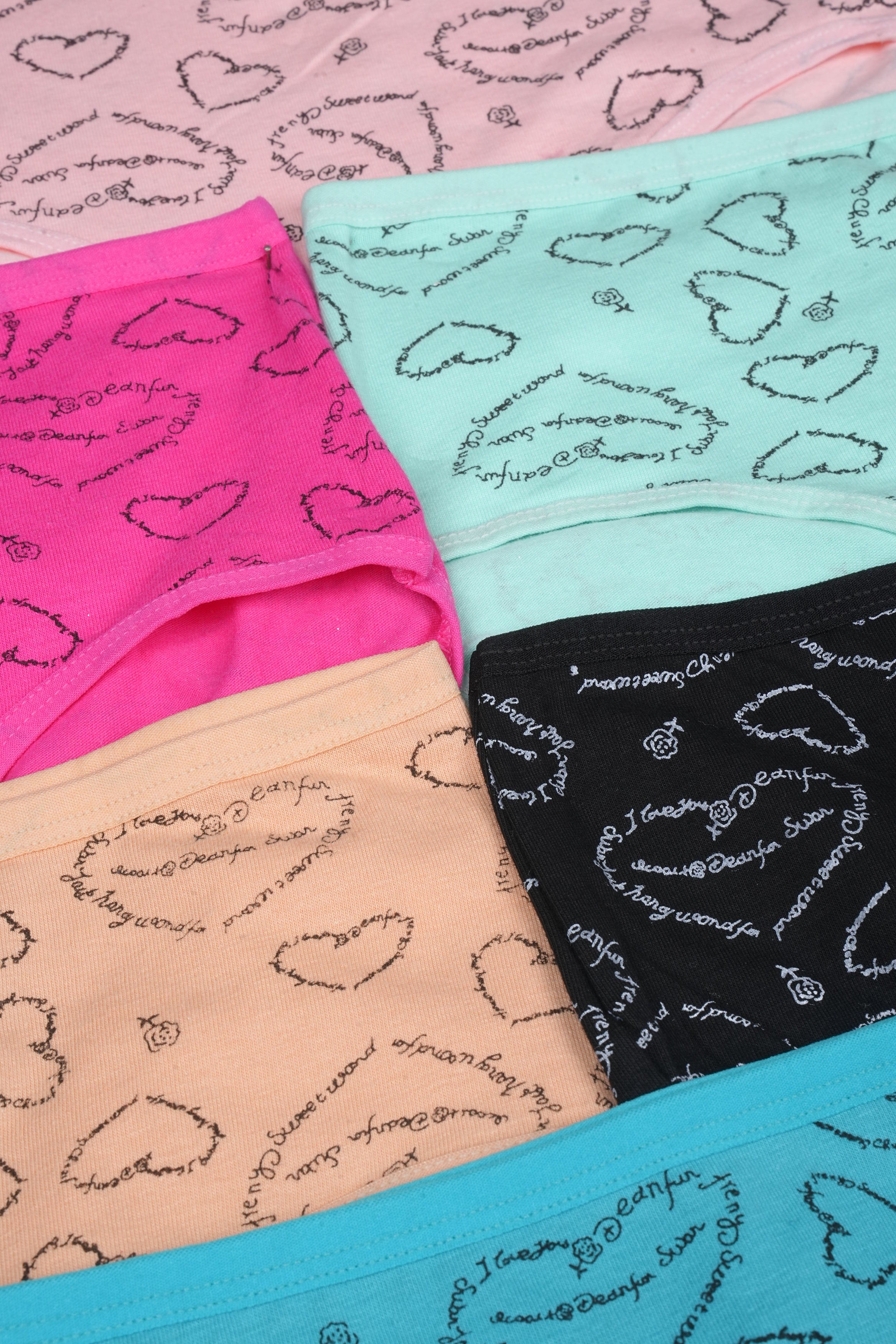 Multi Color Brief Panty Pack Of 6-B240
