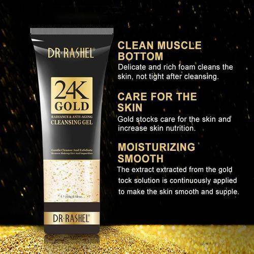 Dr Rashel 24K Gold Radiance & Anti-Aging Cleansing Gel 100ml DRL-1483