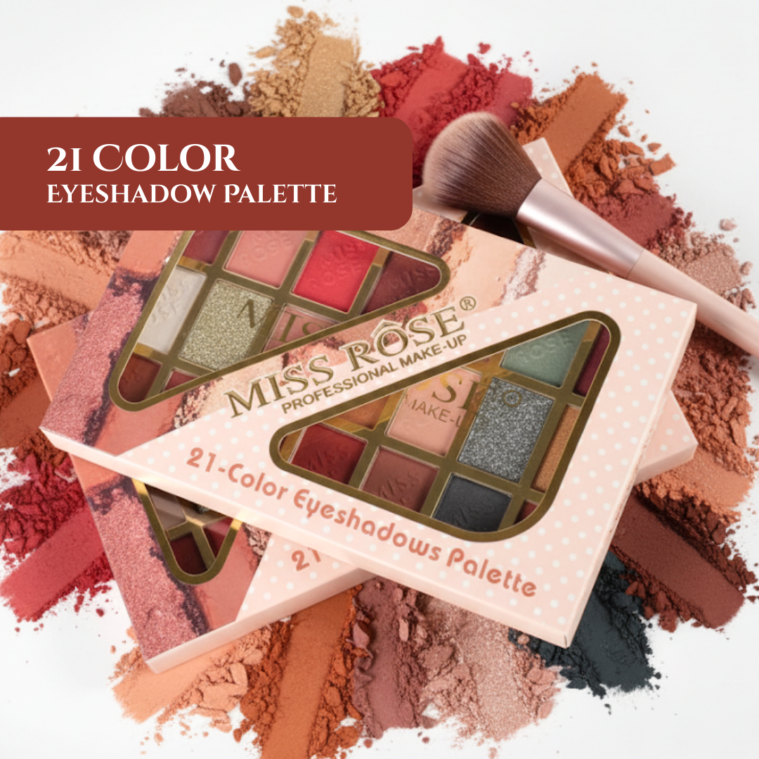 Miss Rose 21-Color Eyeshadow Palette