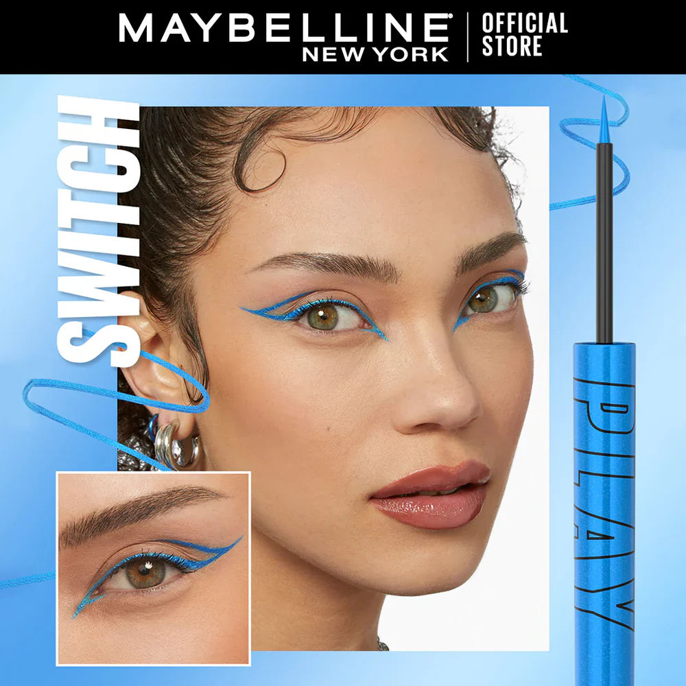 Maybelline New York - Tattoo Play Liquid Eyeliner - Metallic Blue
