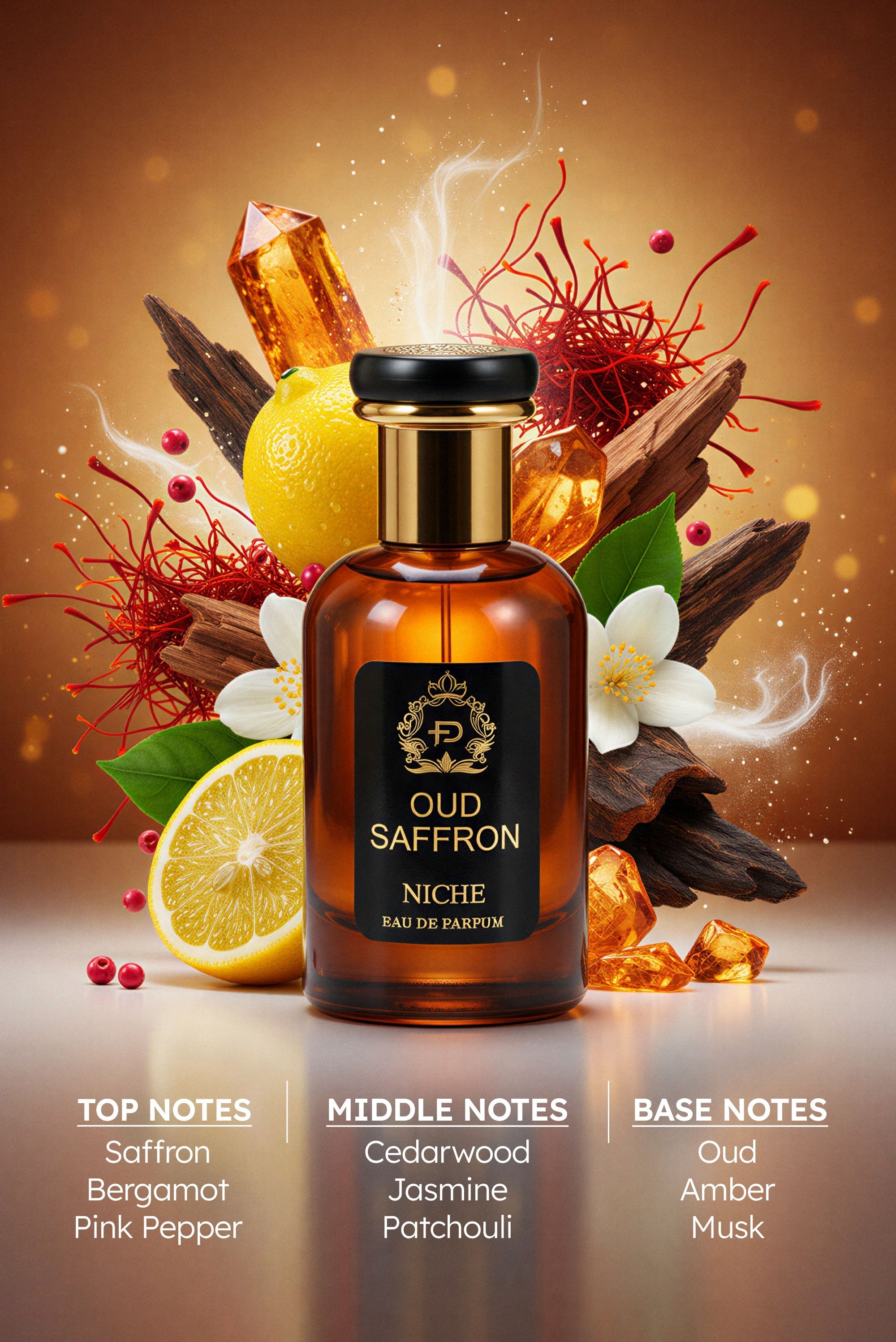Fragrance Deluxe - OUD SAFFRON (100ml)