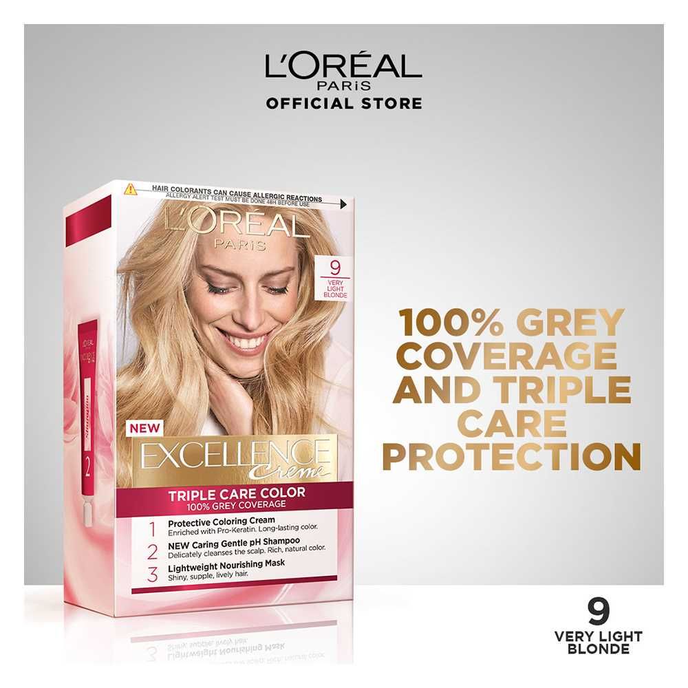 LOreal Paris- Excellence Creme Hair Colour 9 Very Light Blonde