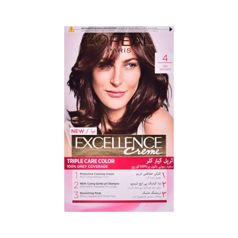 LOREAL EXCELLENCE 4 BROWN - PAK