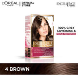LOreal Paris - Excellence Crème Hair Color - 4 Brown L'Oréal Hair Expert  