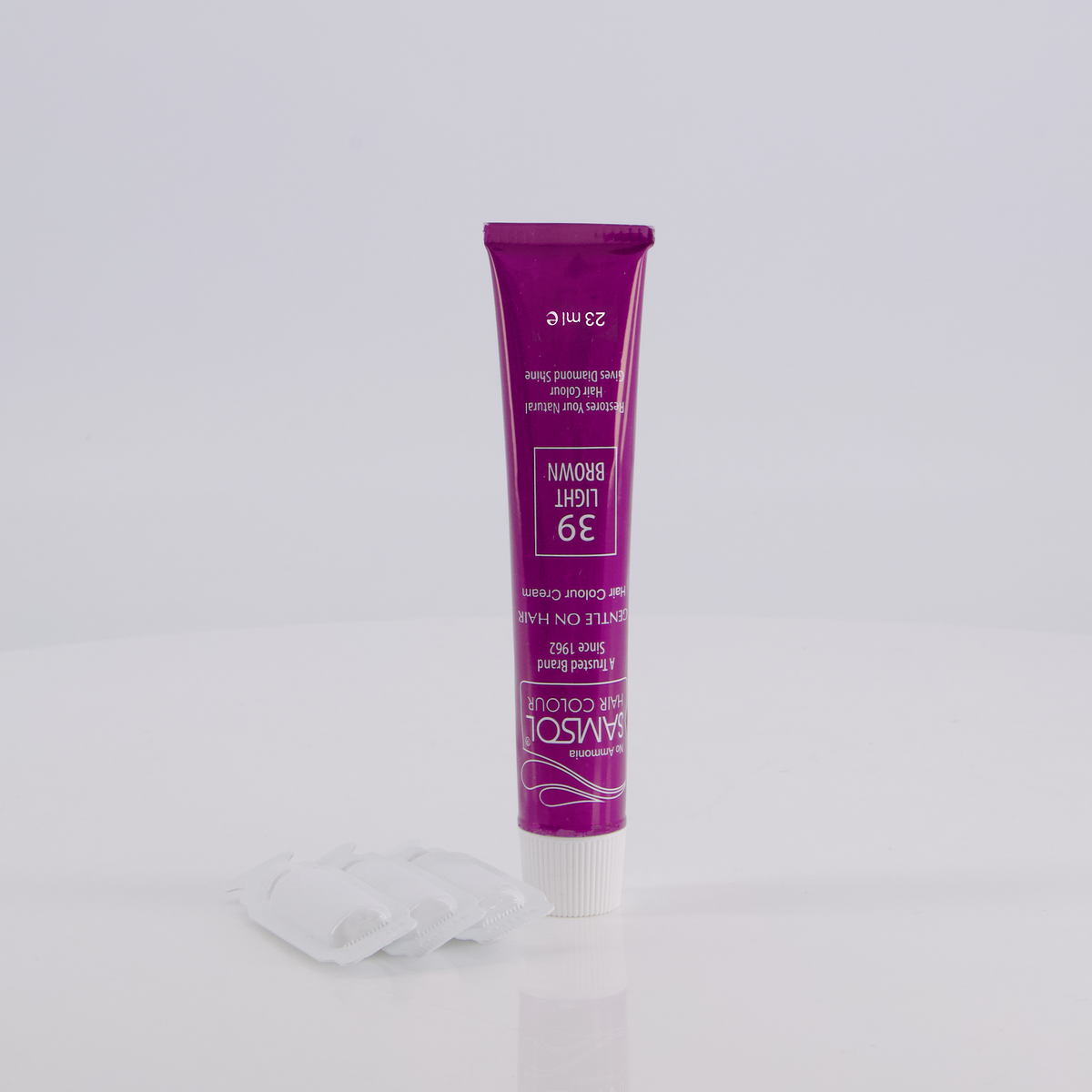 Samsol Hair Colour - 39 Light Brown - Non Metallic Dye
