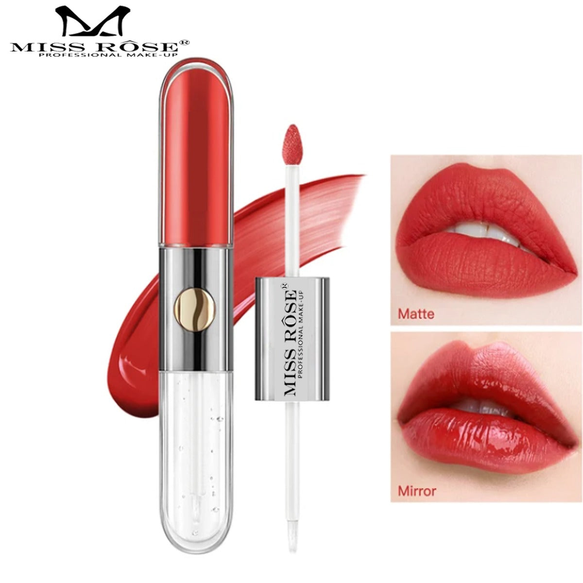 Miss Rose 2 in 1 Fashion Longlasting Pack of 6 lip gloss