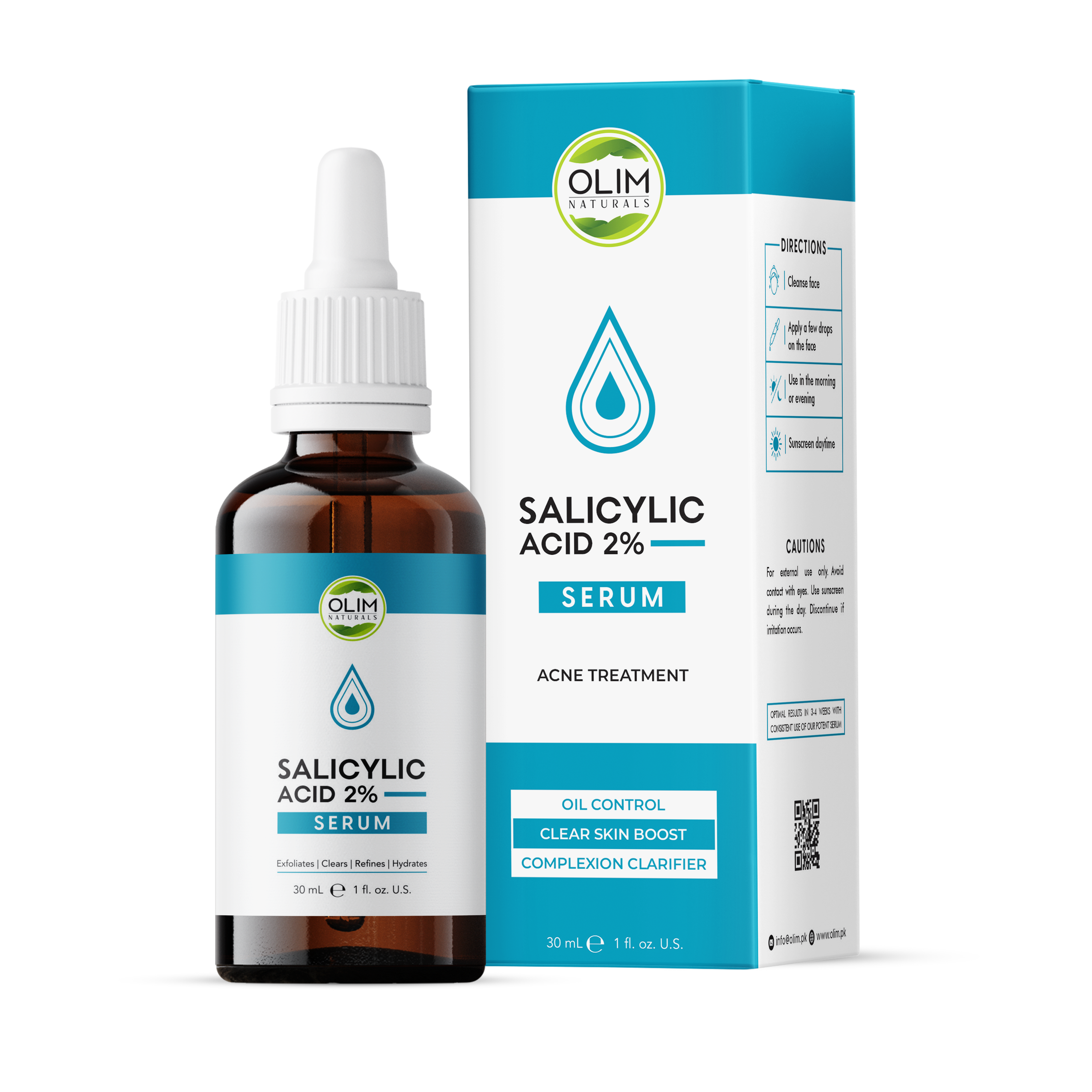 Salicylic Acid 2% Serum – Pore Clearing Treatment for Oily, Acne-Prone Skin