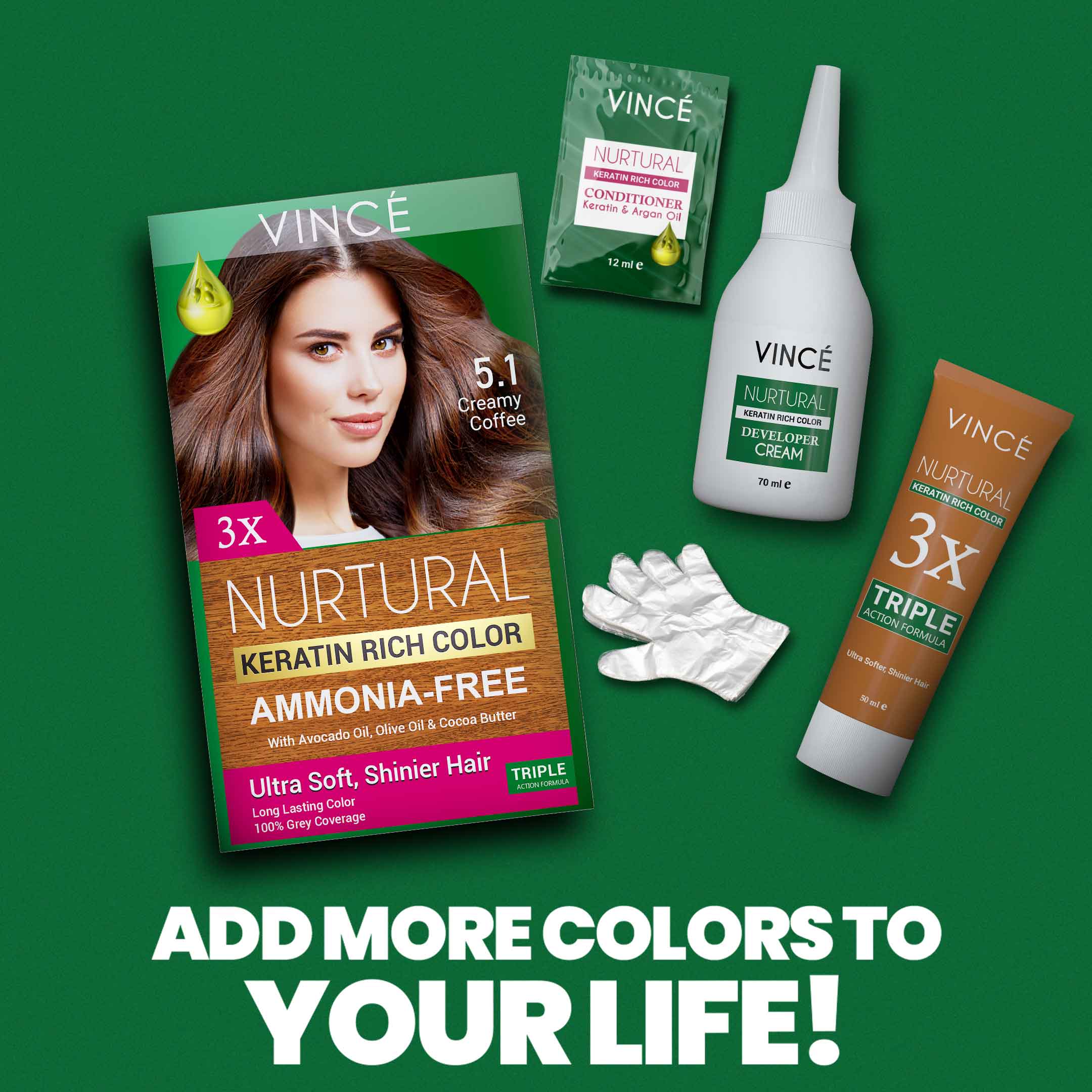 5.1 - Creamy Coffee - Nurtural Women Hair Color