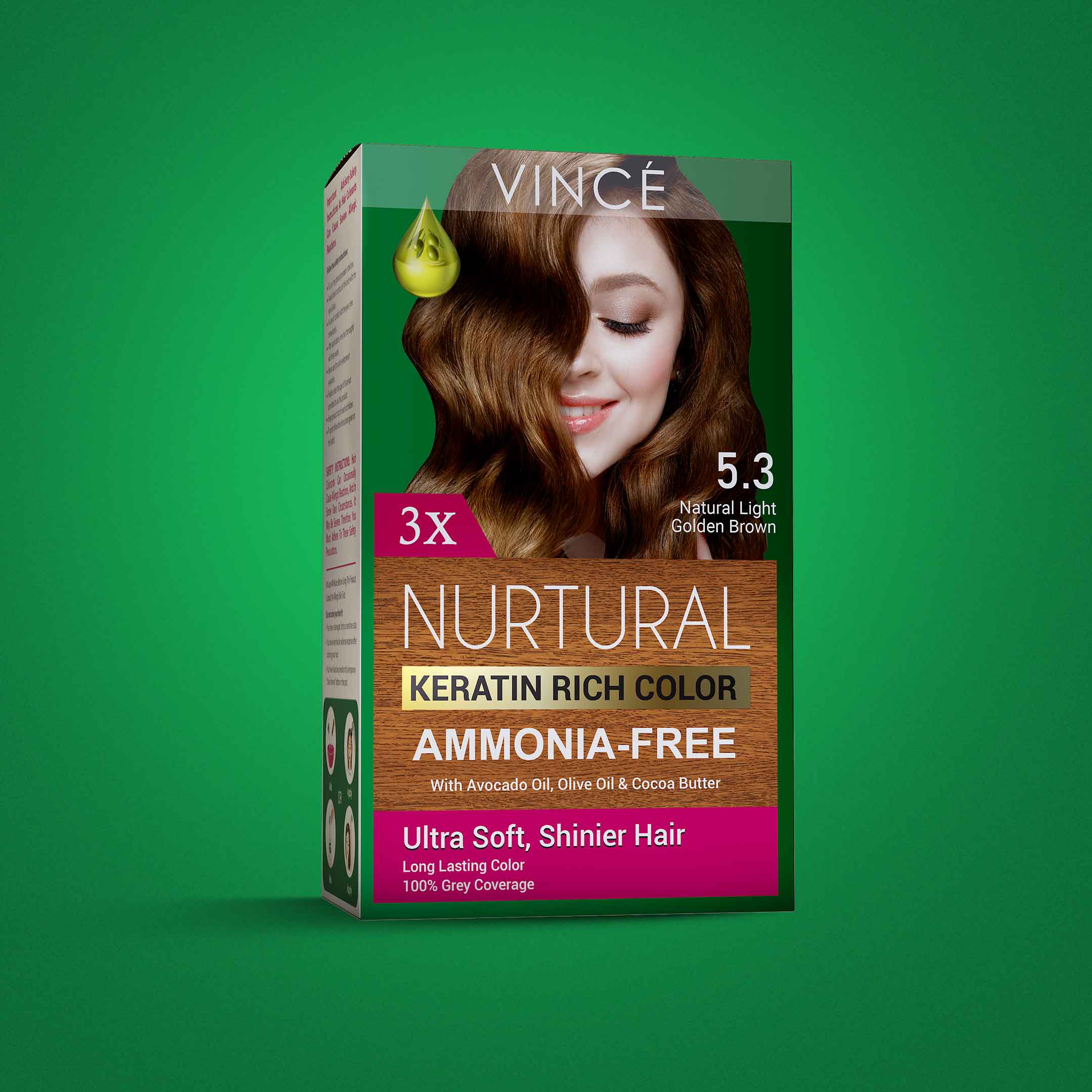 5.3 - Natural Light Golden Brown - Nurtural Women Hair Color