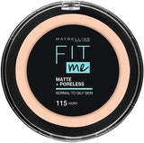 Maybelline Fit Me Matte + Poreless Face Powder 115 12Gm Maybelline  