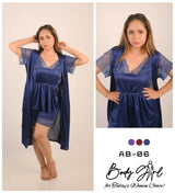 Body Girl 2-Pieces Gown & Nightwear For Girls & Women Free Size body girl  