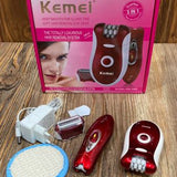 Kemei 3 in 1 Rechargeable Epilator  and Shaver for Women