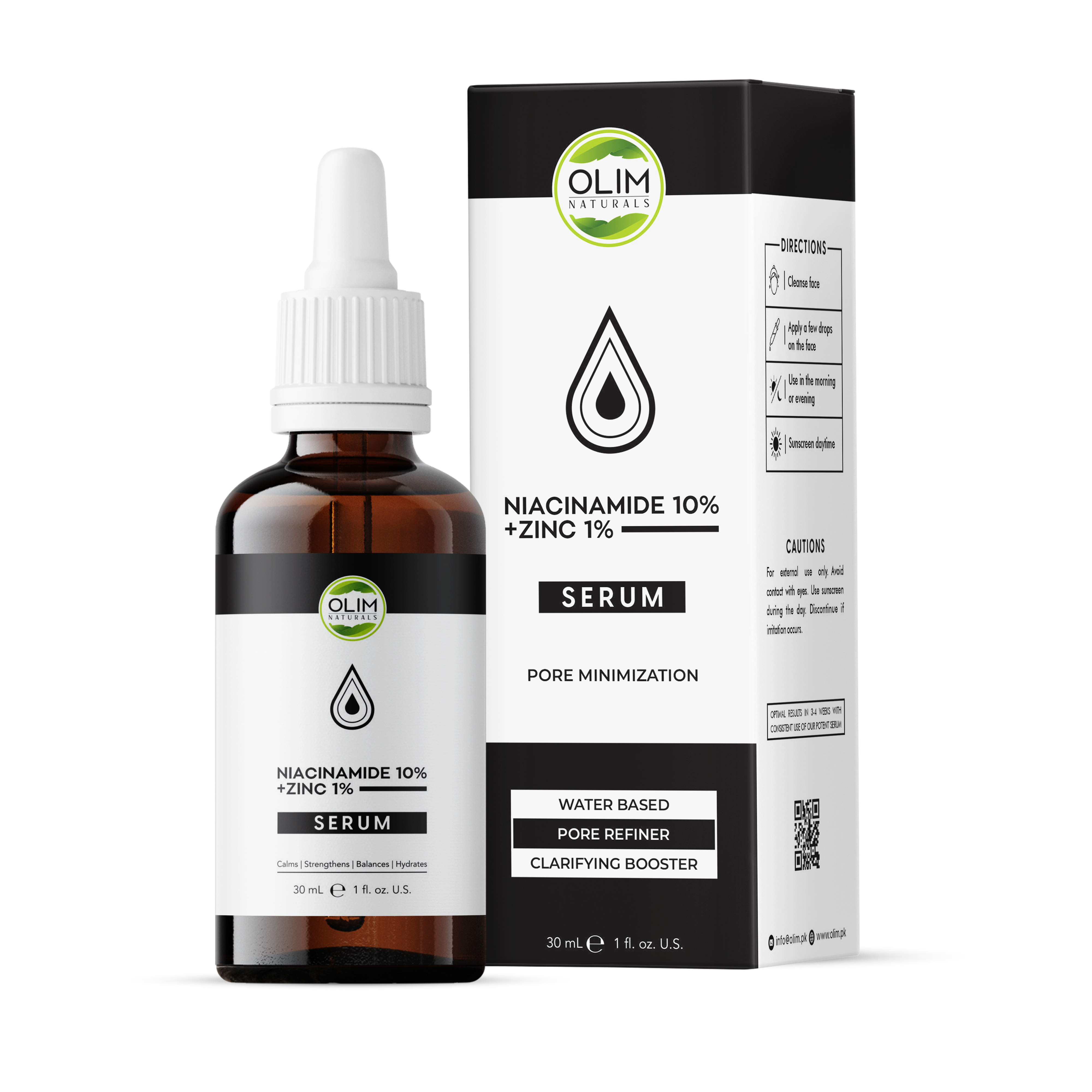 Niacinamide  + Zinc  Serum – Oil Control + Pore Refining for Clear-Looking Skin