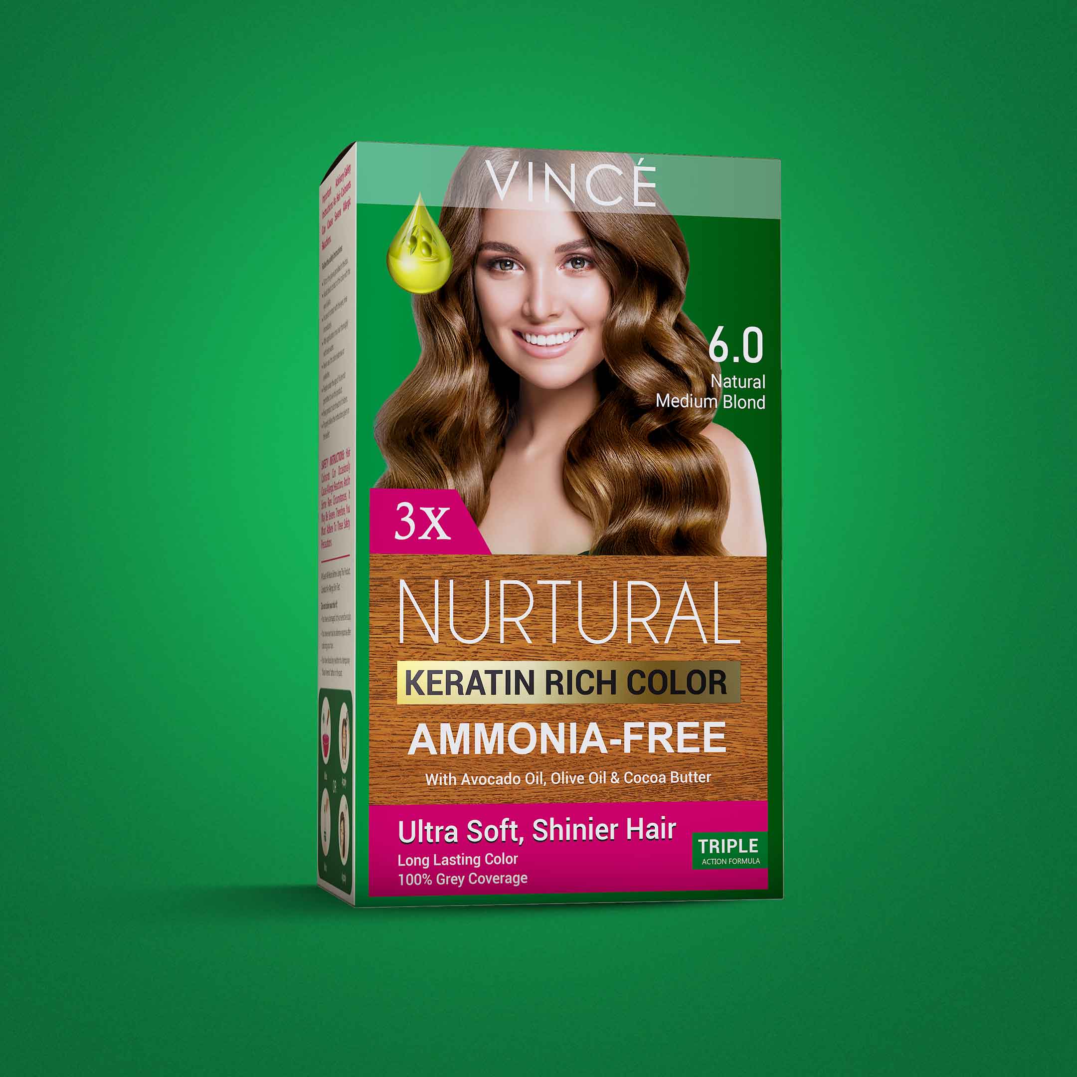 6.0 - Natural Medium Blond - Nurtural Women Hair Color