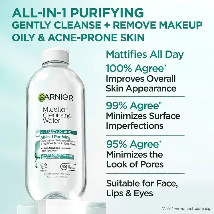 Garnier SkinActive Micellar Cleansing Water All-in-1 Purifying with Salicylic Acid