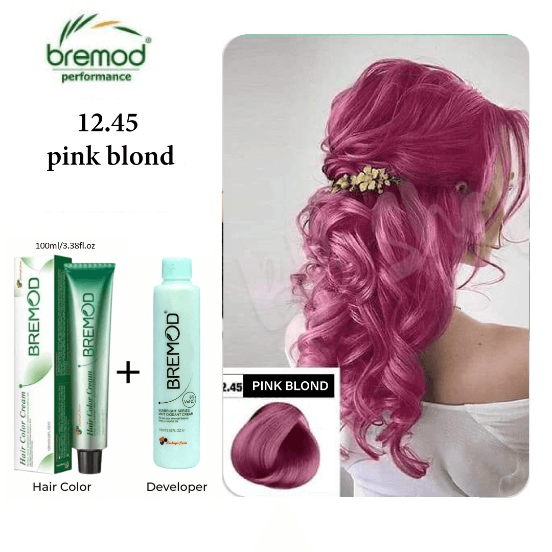 12.45 Bremod Hair Color 100ml Pink Blond