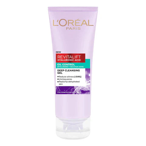 L'Oreal Revitalift Hyaluronic Acid Oil Control Face Wash - 100ml