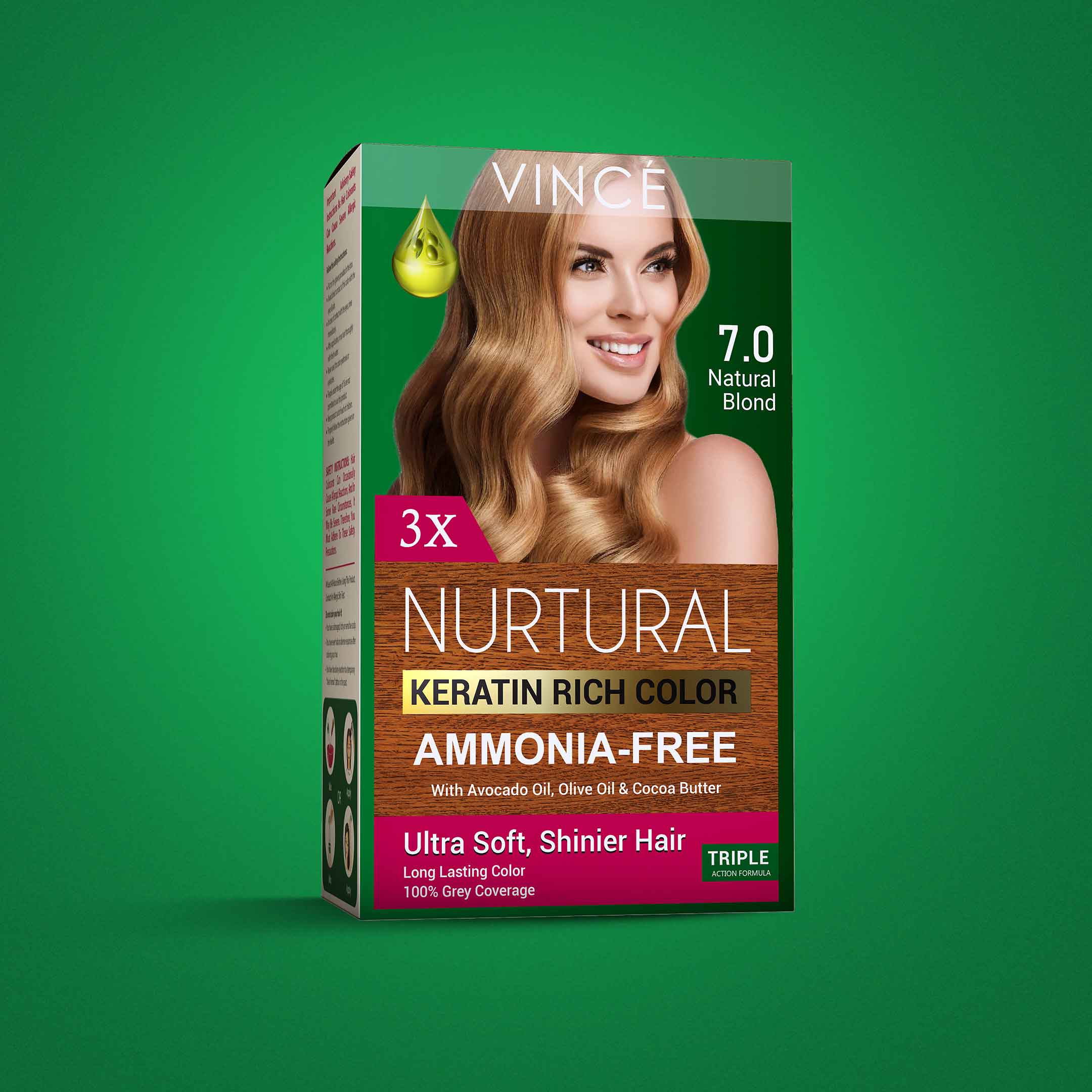7.0 - Natural Blond - Nurtural Women Hair Color