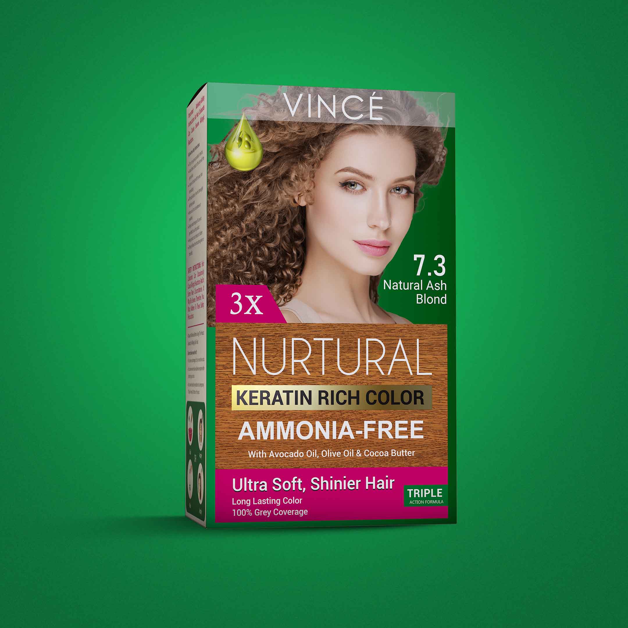 7.3 - Natural Ash Blond - Nurtural Women Hair Color