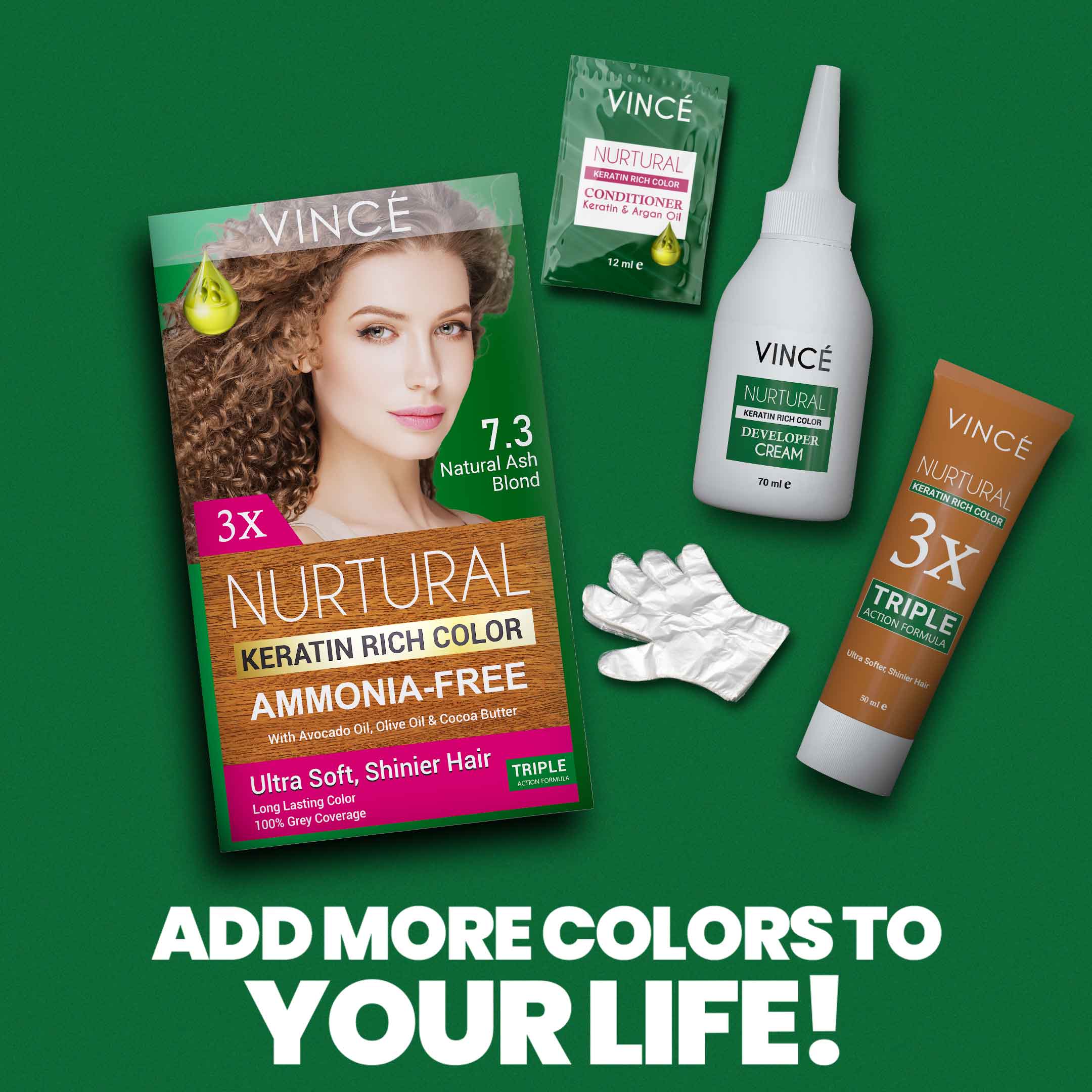 7.3 - Natural Ash Blond - Nurtural Women Hair Color