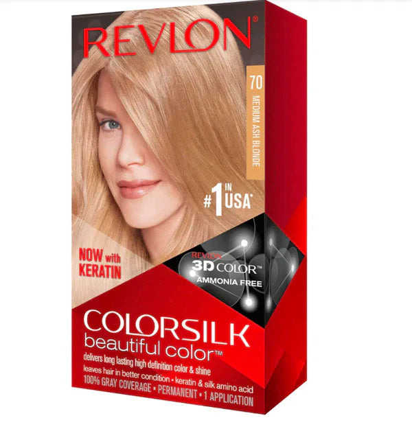 Revlon Silk - 70 Medium Ash Blonde Hair Color