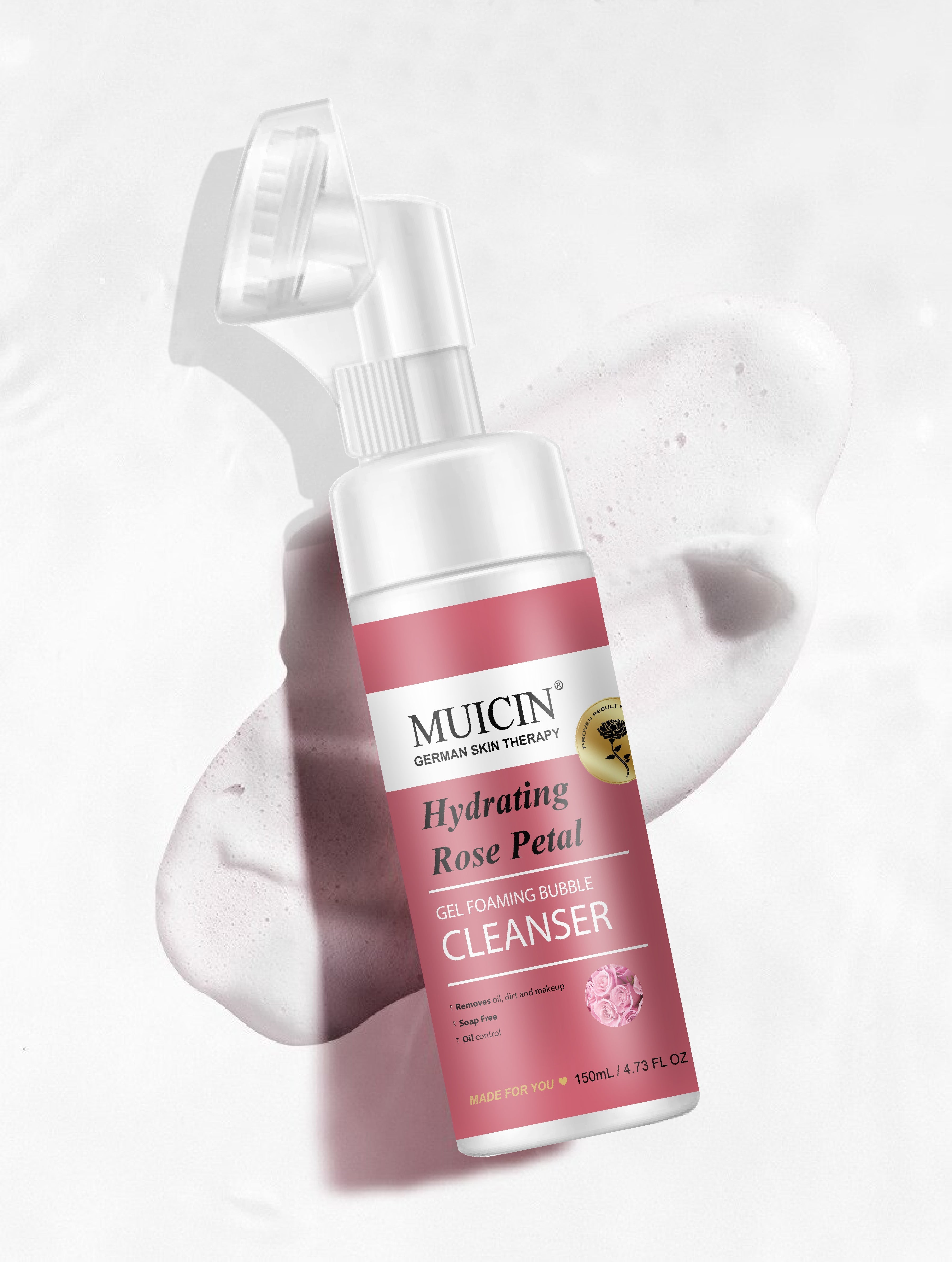 MUICIN - Rose Petal Gel Foaming Bubble Cleanser - 150ml
