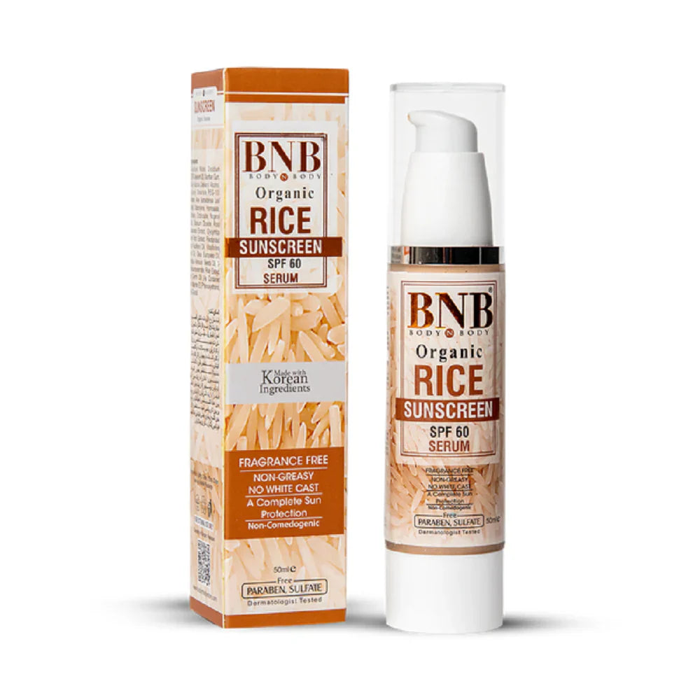 BNB Rice Sunscreen SPF60 Face Serum 50ml
