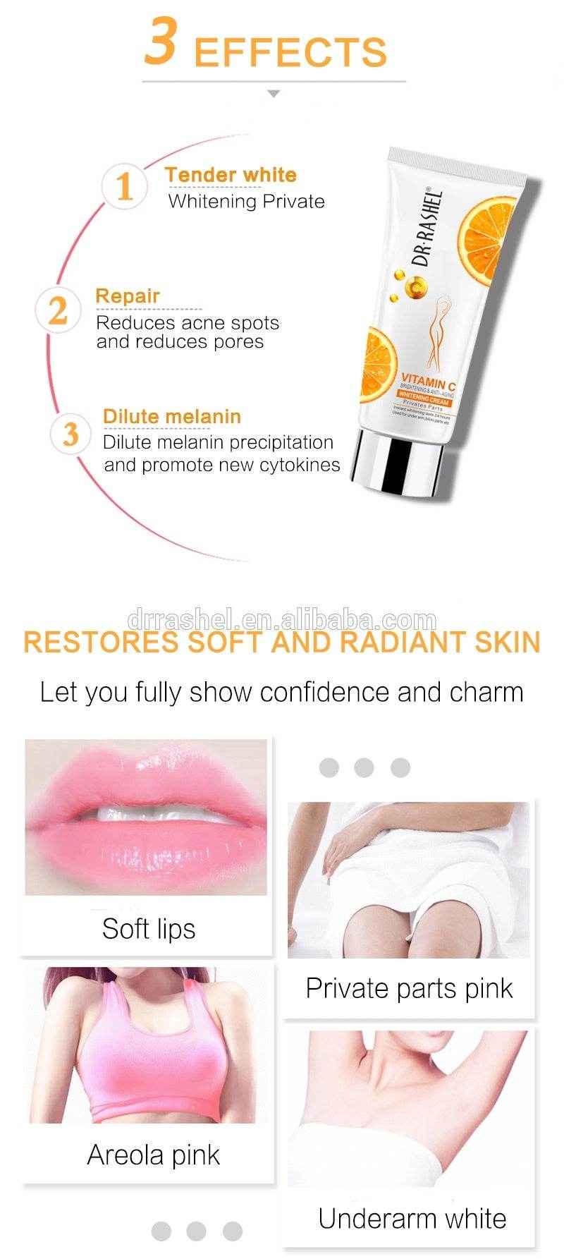 Dr Rashel Private Parts Whitening Cream 80Gm DRL-1510 80G