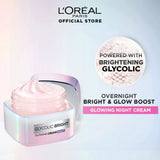 LOreal Paris - Glycolic Bright Glowing Night Cream - 50ml Loreal  