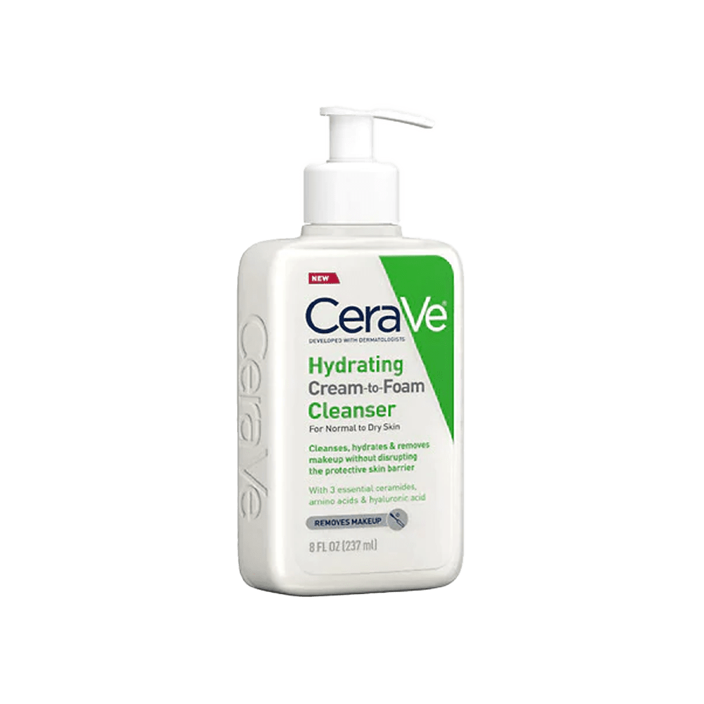 CeraVe- Hydrating Cream to Foam Cleanser For Normal to Dry Skin, 237 ml