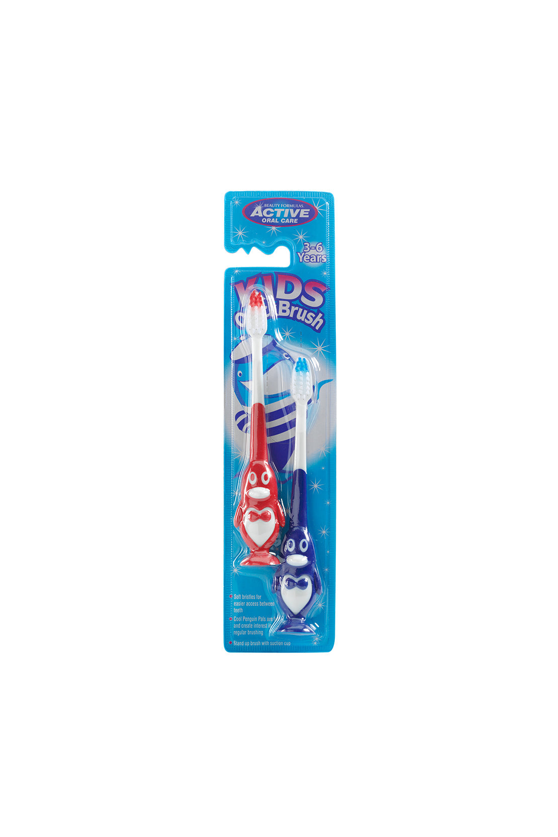 Beauty Formulas Active  3-6 Years Kids Penguin Tooth Brush 2S
