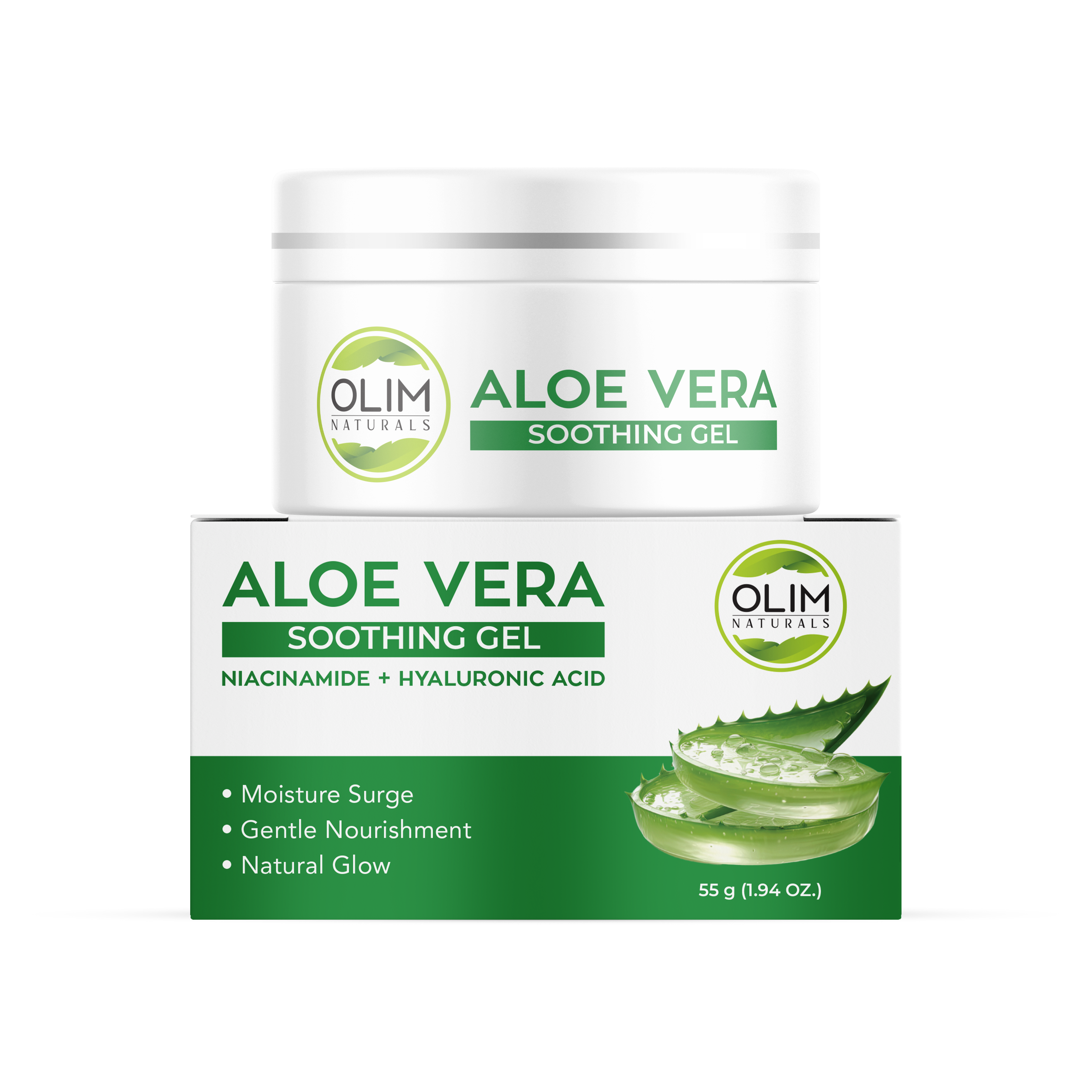 Aloe Vera Moisturizing Gel | Olim Naturals Hydrating & Soothing Gel