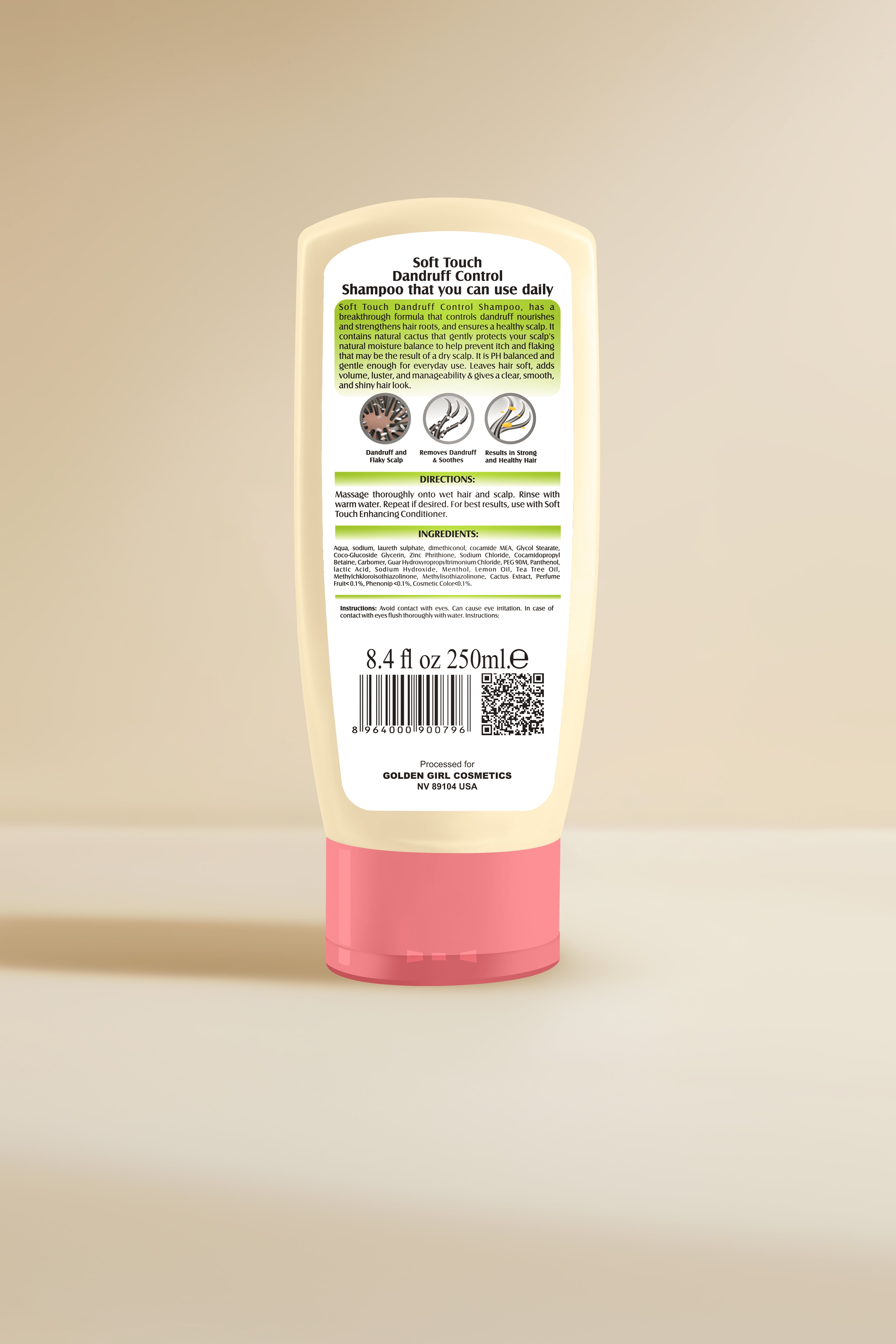 Dandruff Control Shampoo 2 In 1 (Cactus)