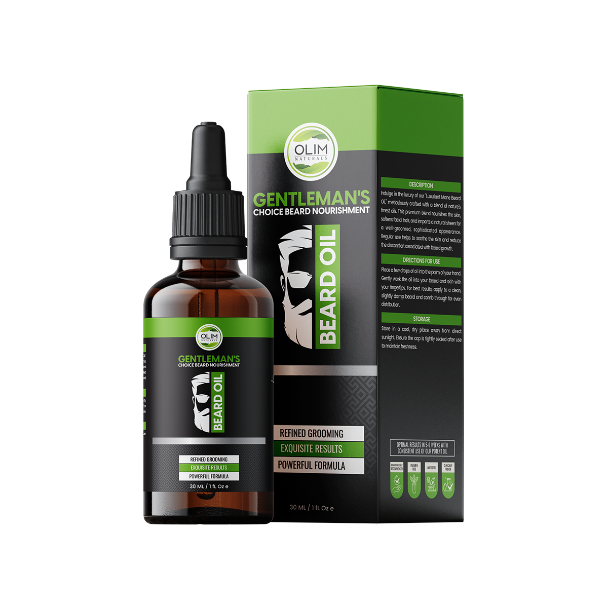Beard Oil | Olim Naturals Nourishing Beard + Skin Softening Oil