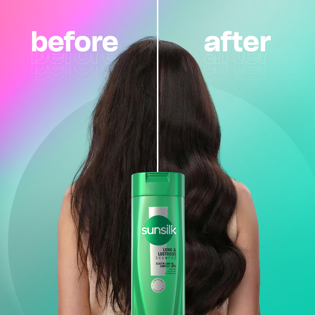 SUNSILK - Long & Healthy Shampoo - 185ML